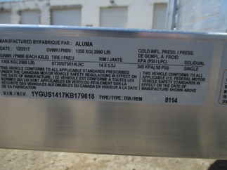 2019 Aluma 81x14  Aluminum Single Axle Utility 8114BT
