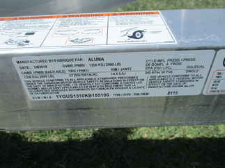 2019 Aluma 81x15  Aluminum Single Axle Utility 8115SR