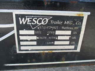 2014 Wesco 76x14 Utility