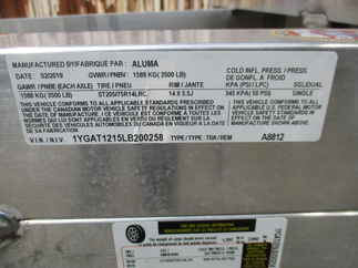 2020 Aluma 88x12.83  Aluminum Single Axle Utility A8812