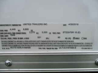 2020 United 8.5x18  Enclosed Car Hauler ULT-8.518TA50-S