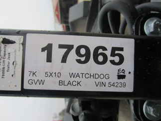 2023 Watchdog 5x10  Equipment SCL510