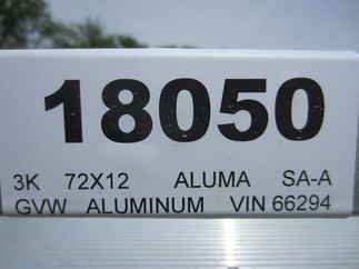2023 Aluma 77x12  Aluminum Single Axle Utility 7712H-TILT-S