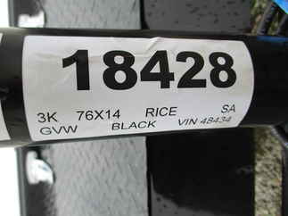 2023 Rice 76x14  Single Axle Utility SST7614