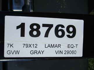 2024 Lamar 79x12  Equipment Tilt SH791217