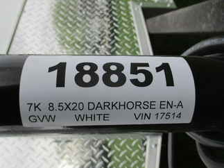 2024 Darkhorse 8.5x20  Enclosed Car Hauler DHW8.5X20TA35