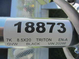 2025 Triton 8.5x20  Enclosed Car Hauler EZEC8.5X20CH-IF