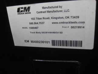 NOS CM 9.3 x 94 SS Flatbed Truck Bed