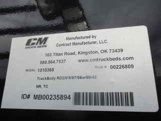 AS IS CM 8.5 x 97 RD Flatbed Truck Bed