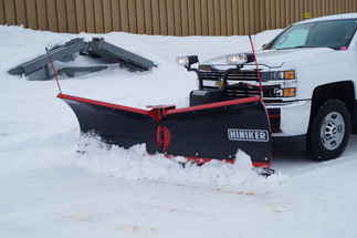 SOLD OUT - Available for Special Order. Call for Price. New Hiniker 9585 Model, V-Plow Torsion Spring Trip, HALOGEN headlights, Flare Top  Poly V-Plow, QH2