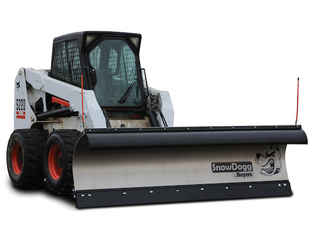 SOLD OUT New Buyers SnowDogg SKTE90 Model,  Stainless Steel Straight Blade, Skid Steer
