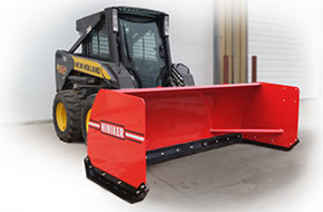  New Hiniker 3610 Model, Pusher Box with Rubber Cutting Edge Steel Pusher, Skid Steer