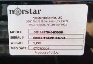 AS IS Norstar 11.3 x 97 SR Flatbed Truck Bed