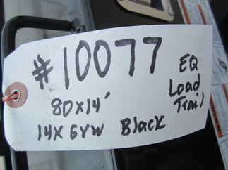 2015 Load Trail 80x14  Equipment BC8014072