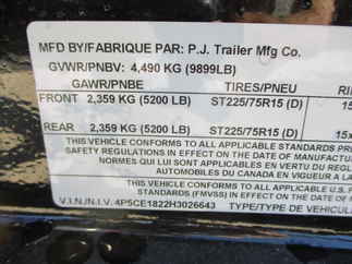 2017 PJ 83x18 CE Equipment CEJ1852ESAK