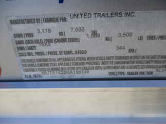 2017 United 7x14  Enclosed Cargo XLV-714TA35-8.5-S