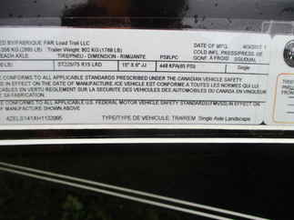 2017 Load Trail 83x14  Single Axle Utility LS8314051