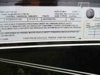 2017 Load Trail 83x14  Single Axle Utility LS8314051