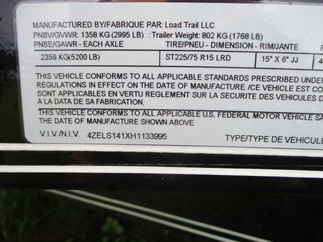 2017 Load Trail 83x14  Single Axle Utility LS8314051
