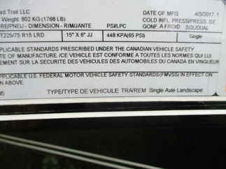 2017 Load Trail 83x14  Single Axle Utility LS8314051