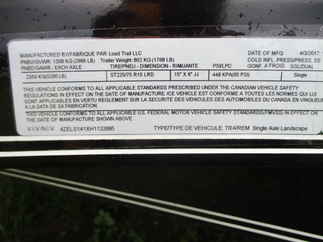 2017 Load Trail 83x14  Single Axle Utility LS8314051