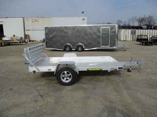 2018 Aluma 68x10  Aluminum Single Axle Utility 6810HBT