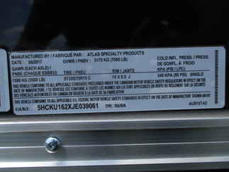 2018 Atlas 8x16  Enclosed Cargo AU816TA2-R