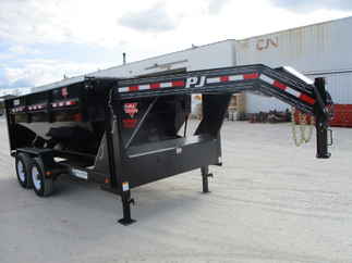 2018 PJ Trailer 83x14 DR Gooseneck Dump DRR1472BSSK-KD14083BK