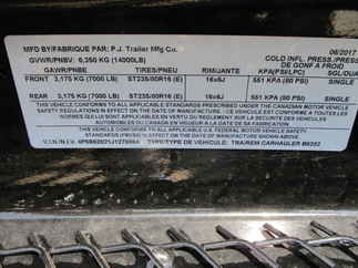 2018 PJ 102x20 B6 Equipment B6J2072BSBKPS