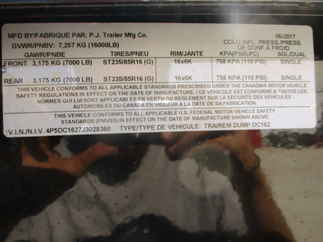 2018 PJ 83x16 DC Gooseneck Dump DCS1692BSSKCP-CY06-GV16-SW03