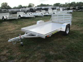2018 Aluma 72x10  Aluminum Single Axle Utility 7210HBT