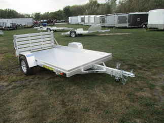 2018 Aluma 72x10  Aluminum Single Axle Utility 7210HBT
