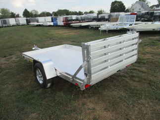 2018 Aluma 72x10  Aluminum Single Axle Utility 7210HBT