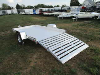 2018 Aluma 72x10  Aluminum Single Axle Utility 7210HBT