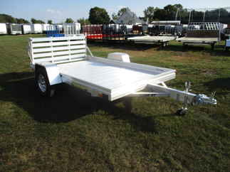 2018 Aluma 72x10  Aluminum Single Axle Utility 7210HBT