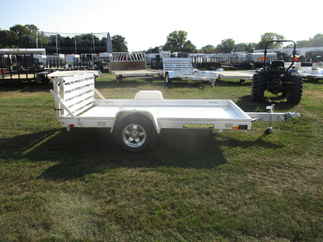 2018 Aluma 72x10  Aluminum Single Axle Utility 7210HBT