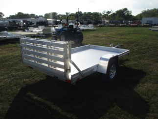 2018 Aluma 72x10  Aluminum Single Axle Utility 7210HBT