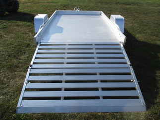 2018 Aluma 72x10  Aluminum Single Axle Utility 7210HBT