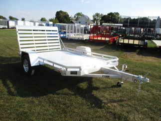 2018 Aluma 77x10  Aluminum Single Axle Utility 7710H