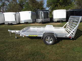 2018 Aluma 77x10  Aluminum Single Axle Utility 7710H