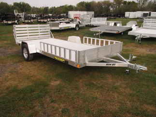 2018 Aluma 81x14  Aluminum Single Axle Utility 8114BT