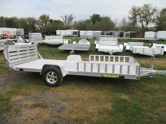 2018 Aluma 81x14  Aluminum Single Axle Utility 8114BT