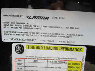 2018 Lamar 83x14  Dump DL831427