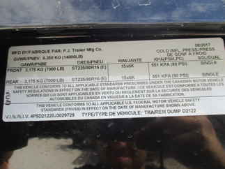 2018 PJ 78x12 D2 Dump D2A1272BSSKR