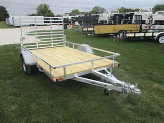 2017 Chilton 72x10  Aluminum Single Axle Utility UT7222-10AR