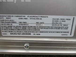 2018 Atlas 8x18  Enclosed Cargo AU818TA2-R