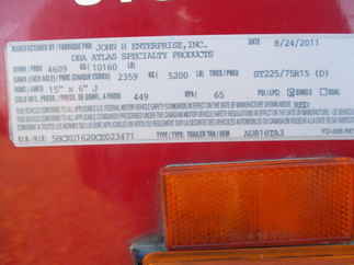 2012 Atlas 8x16  Enclosed Cargo AU816TA3-R