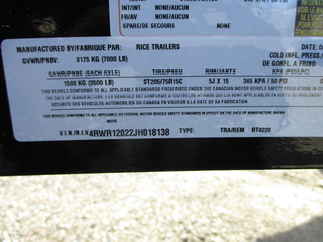 2018 Rice 82x20  Car Hauler RT8220