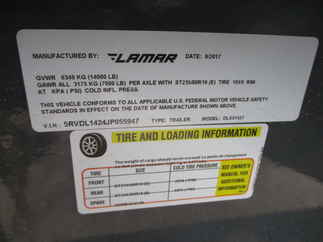 2018 Lamar 83x14  Dump DL831472.2