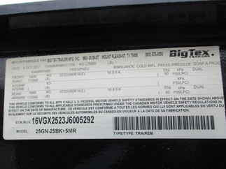 2018 Big Tex 102x30  Gooseneck 25GN-25BK+5MR